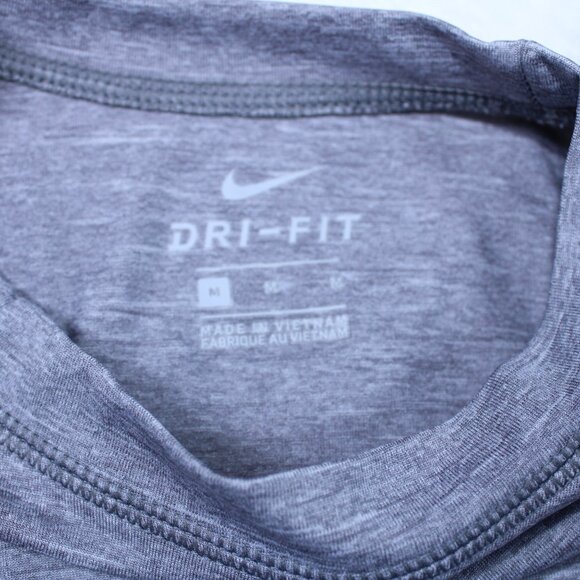 Nike Dri-Fit T-shirt Men's Medium Gray Short Sleeve Activewear UPF40+ - Picture 4 of 10
